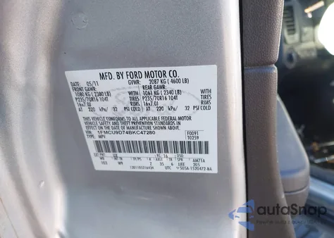 2011 Ford Escape Xlt from USA, damaged, VIN 1FMCU9D74BKC47280